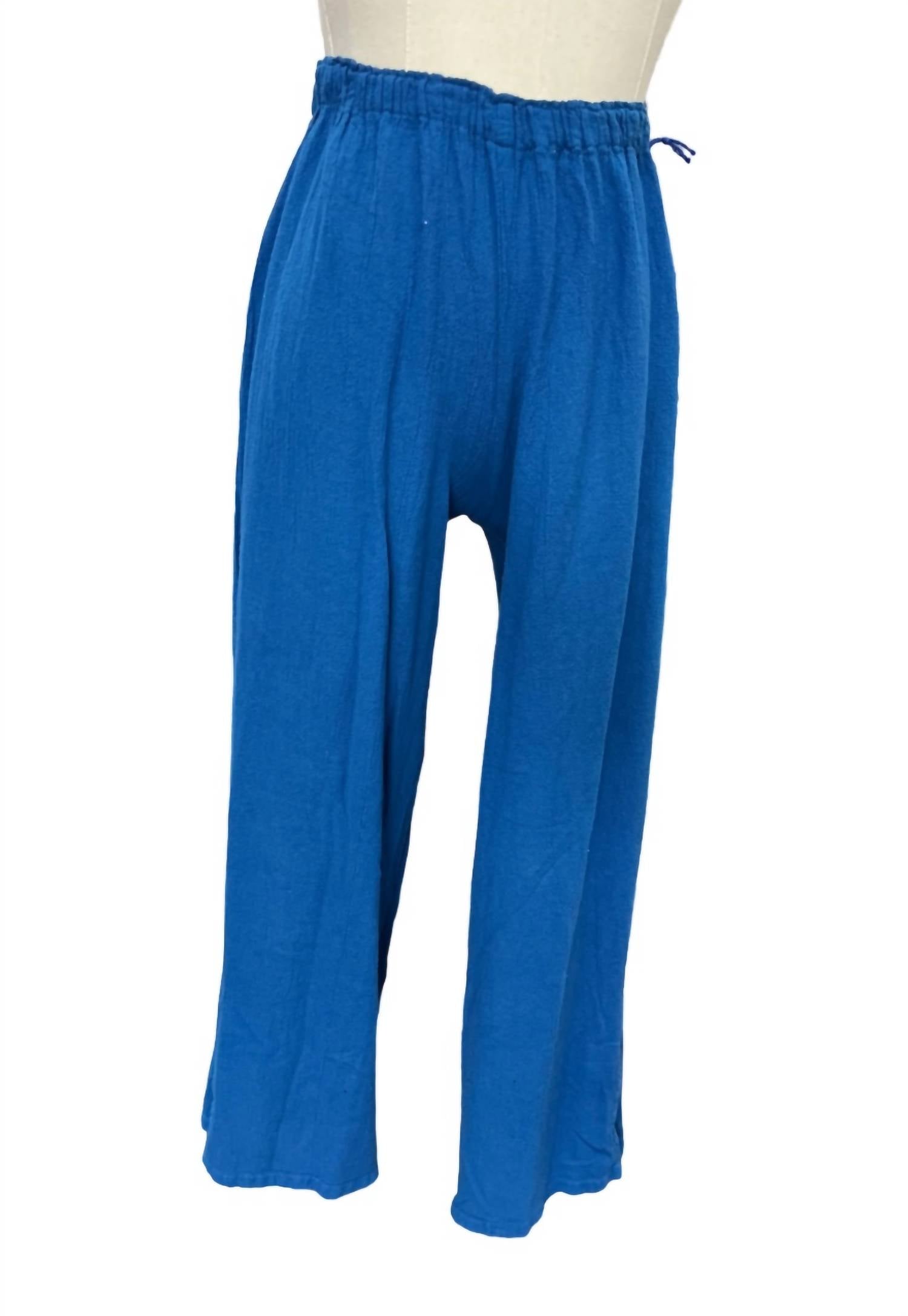 Oh My Gauze! Cloud Pant in cobalt 1 - women's pants