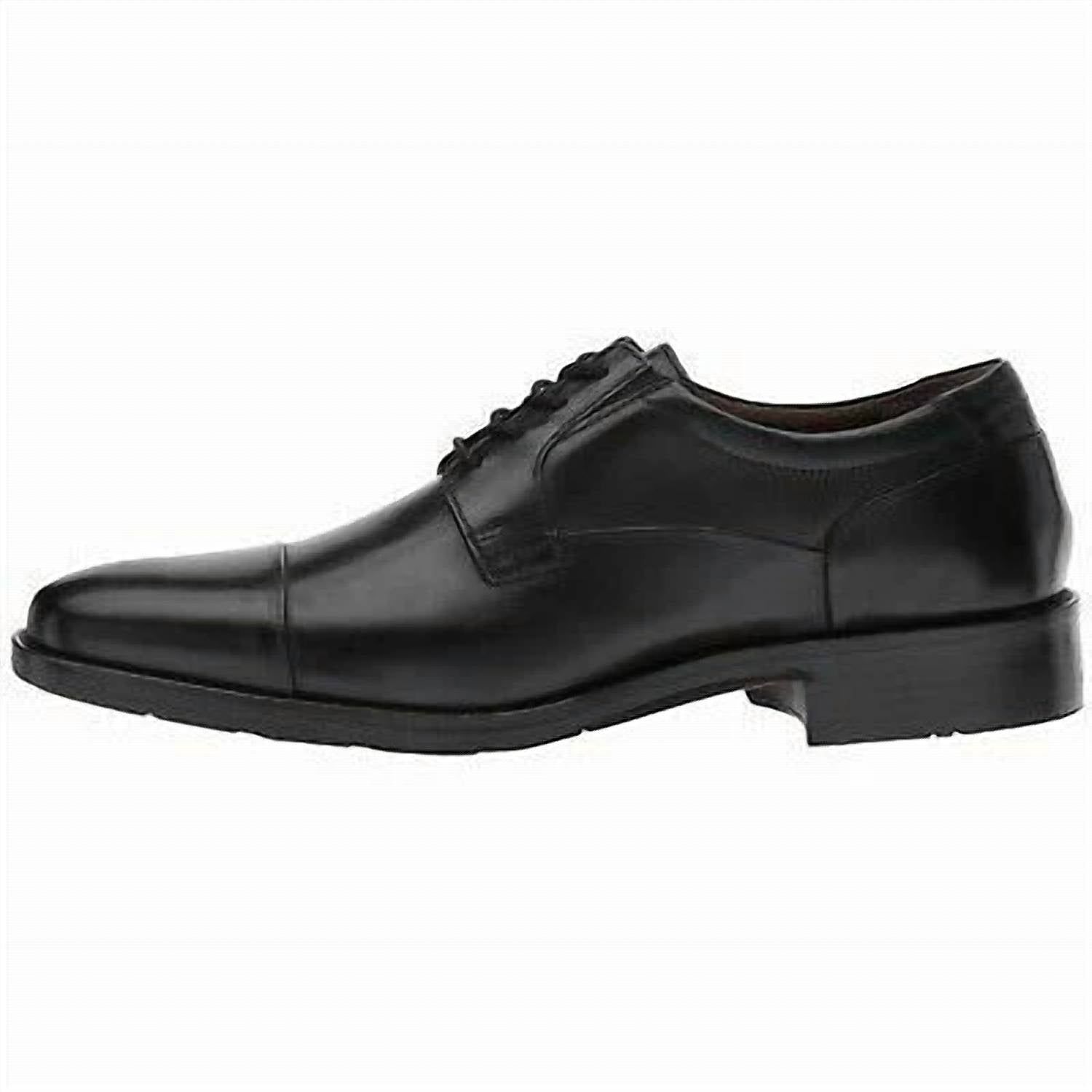 JOHNSTON & MURPHY Men's Lancaster Dress Shoes in black - men's shoe - detail view