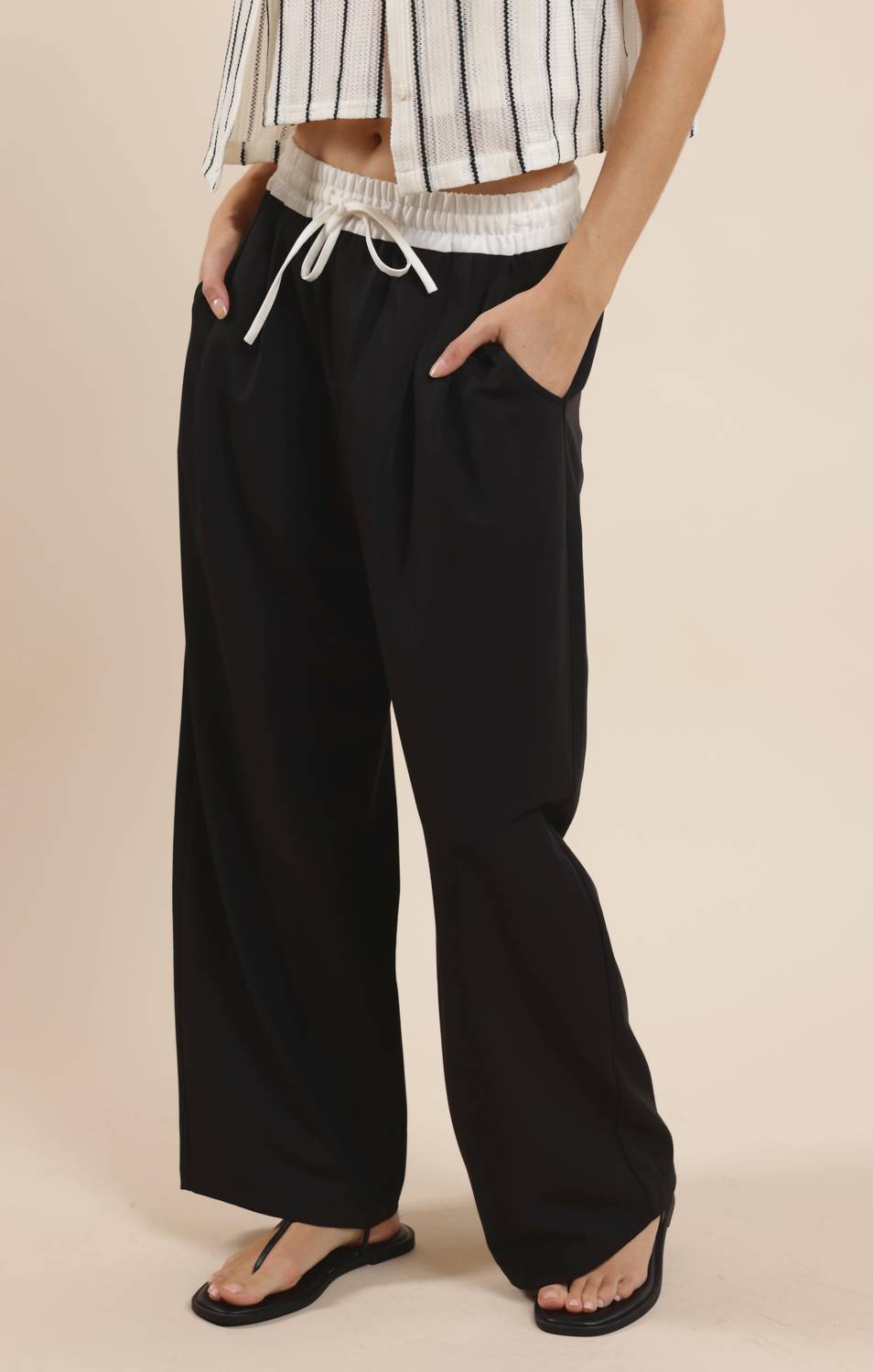 Sage The Label - BREAK AWAY CONTRAST WAISTBAND PANT