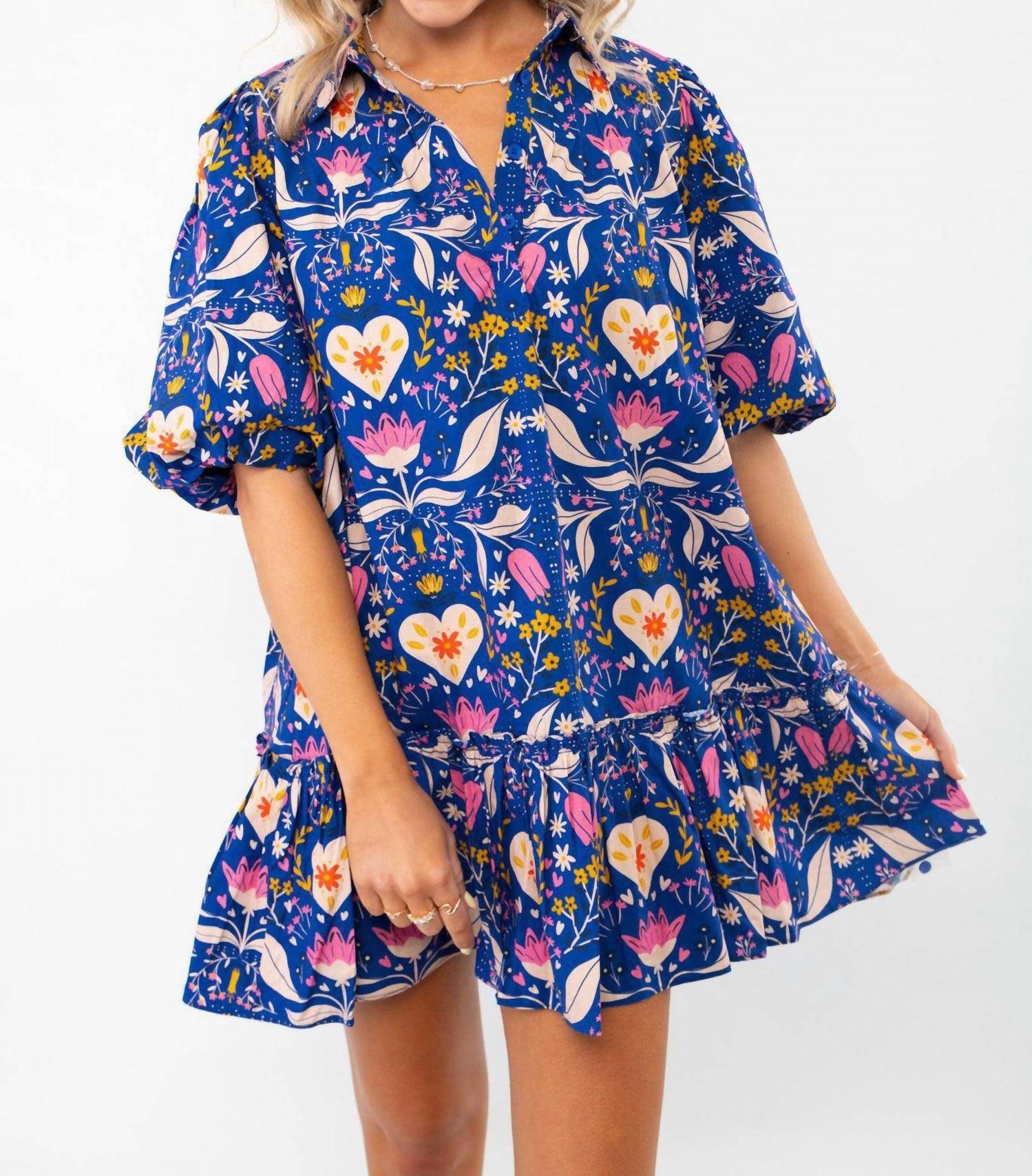 Sincerely Ours - Morgan Folk Love Mini Dress