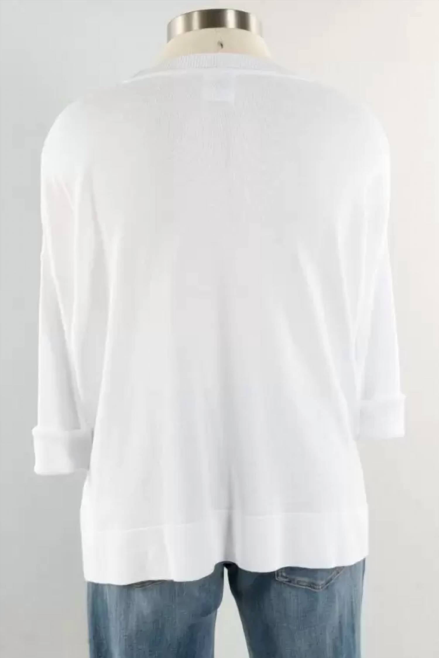 Planet By Lauren G. - Women's Nu Textured Crew Neck Sweater