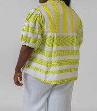 Just Bellina - Lime Tie Top - Plus