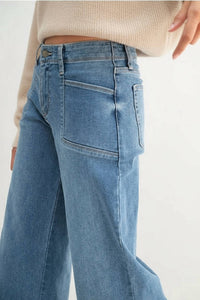 Just Usa - Utility Slim Wide Leg Jeans