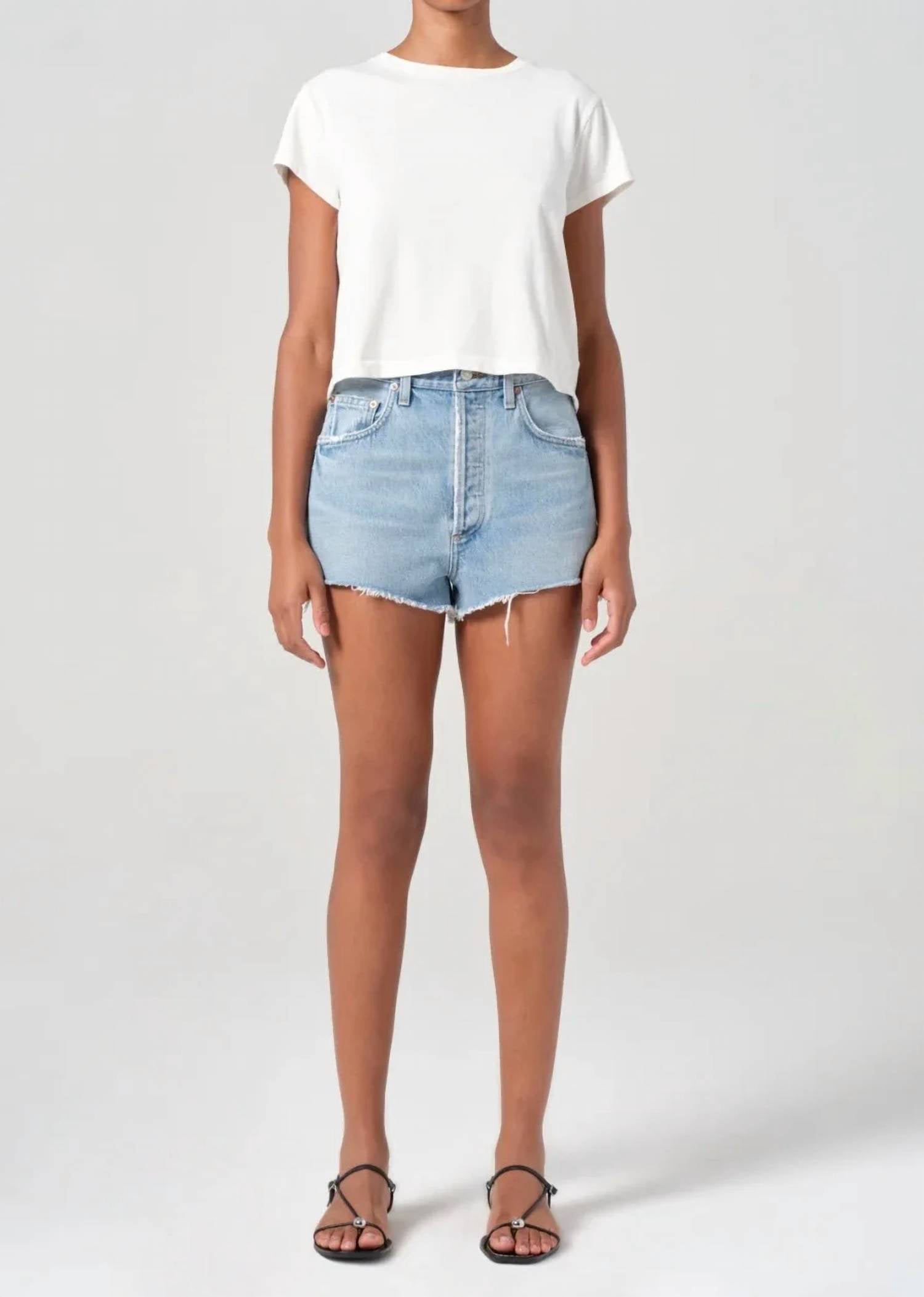 AGOLDE Ridley short in cptu - women's shorts