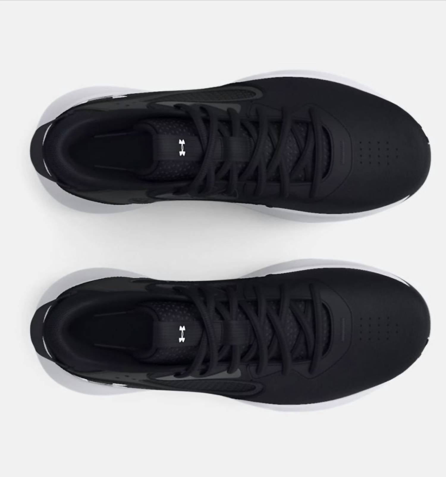 UNDER ARMOUR Men's Lockdown 6 Basketball Shoes in black white - men's sneaker - view 4