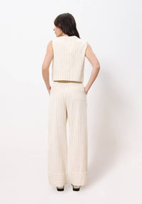 Frnch - Pinstripe Buttoned Vest Top