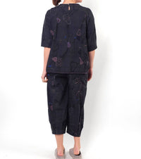 M. & Kyoko - Patterned Wide Leg Pants