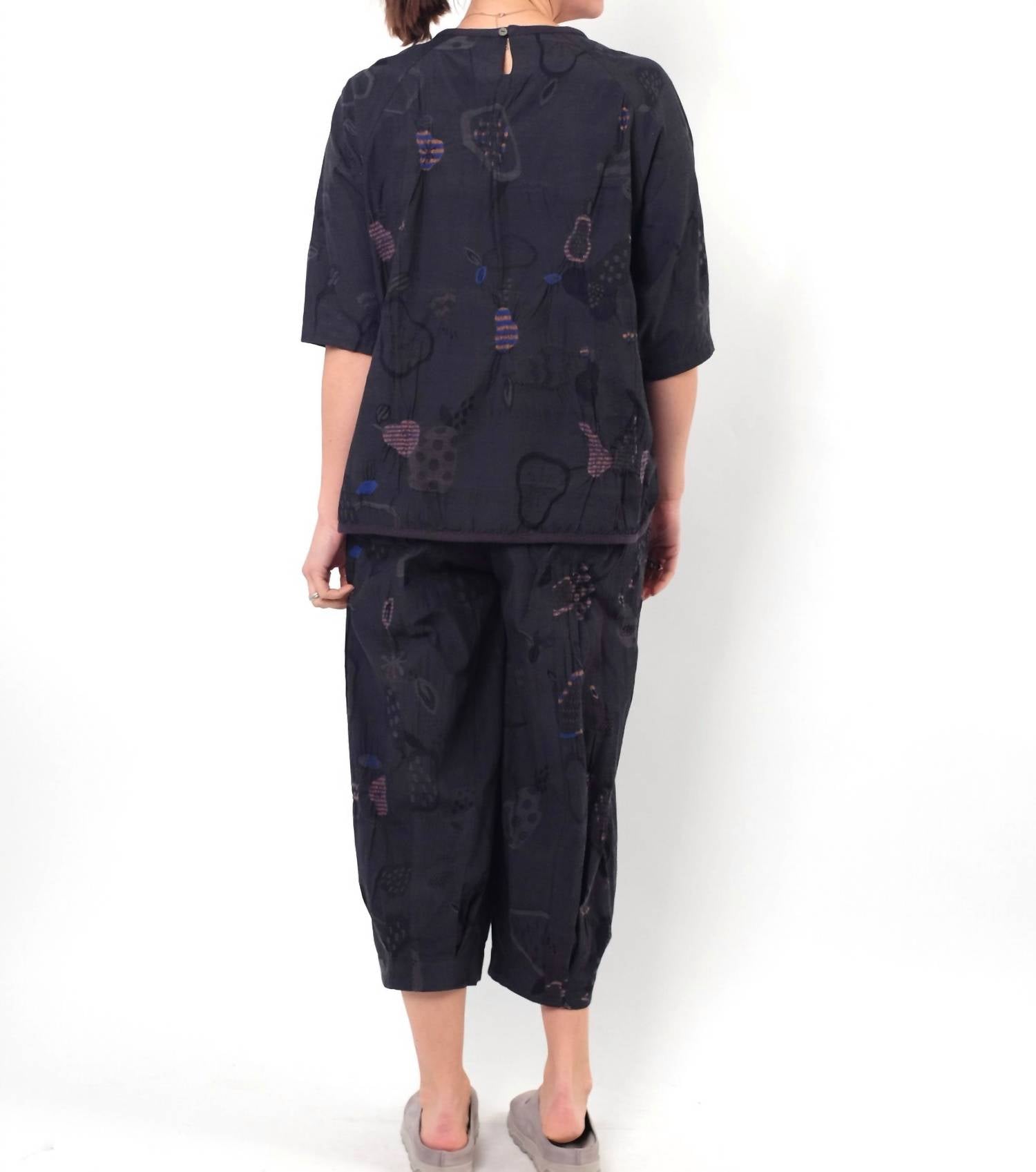 M. & Kyoko - Patterned Wide Leg Pants