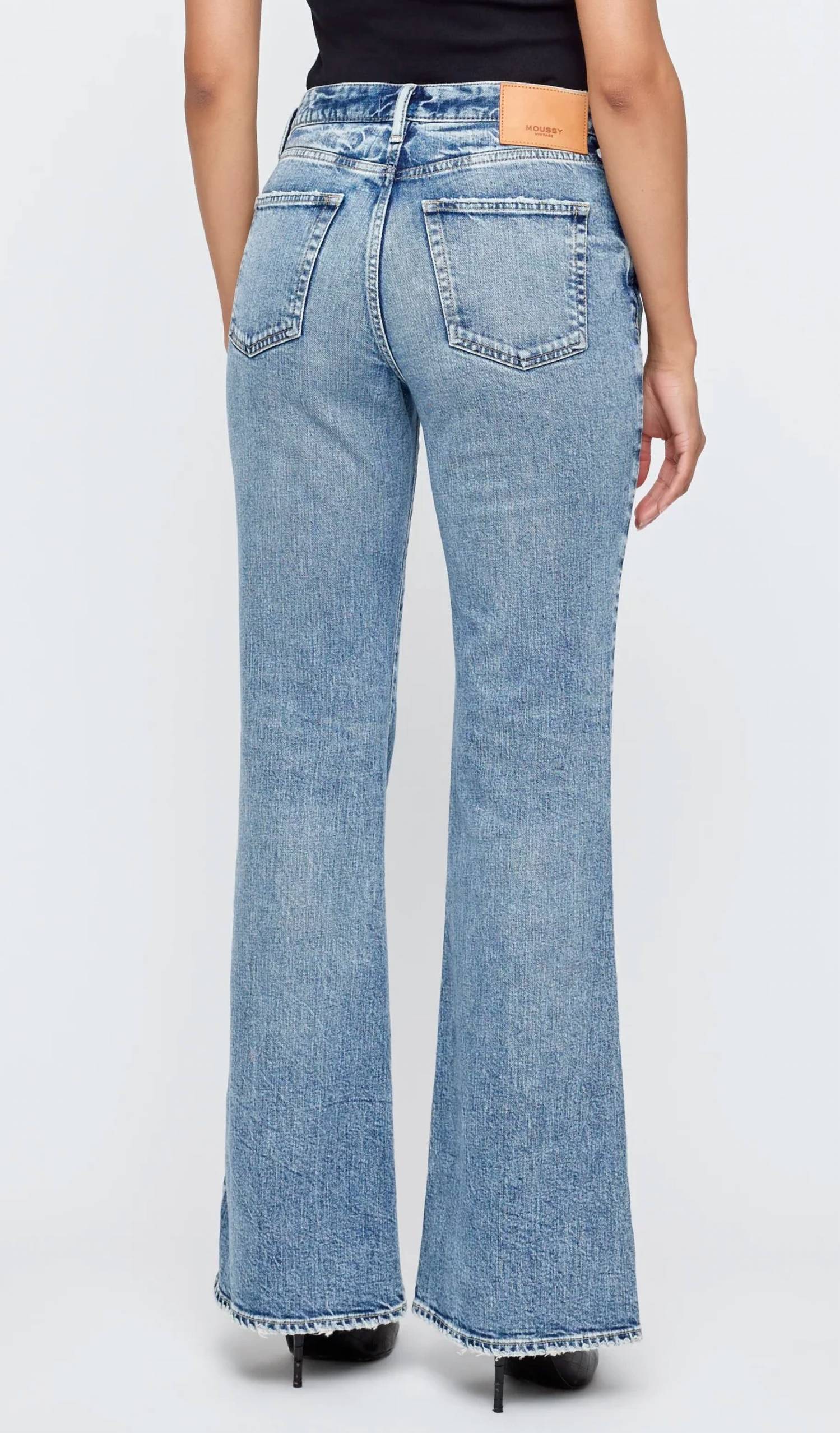 Moussy - 70's High-rise Flare Jeans