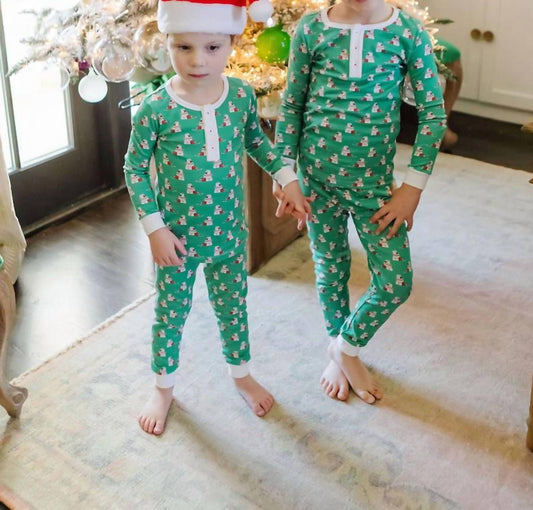 Lila + Hayes - Boys Santa's Helper Pajama Set