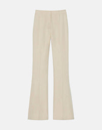 SILK-LINEN GATES SIDE SLIT FLARED PANT