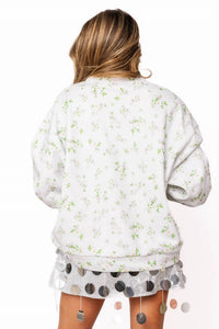 Queen Of Sparkles - Licensed Texas A&m Floral Initial Sweatshirt