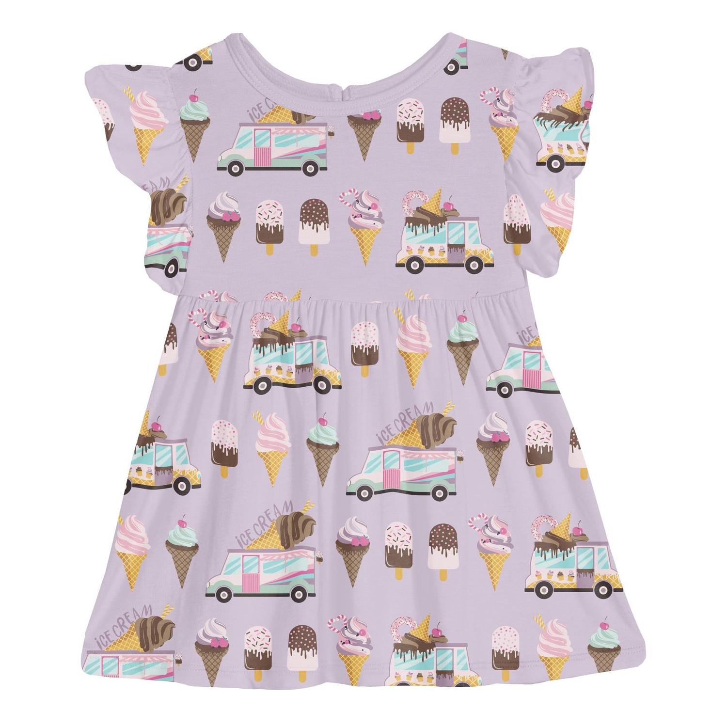 Kickee - Girls' Short Sleeve Lola Swing Dress
