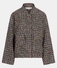 Esqualo - Tove Tweed Bomber Jacket
