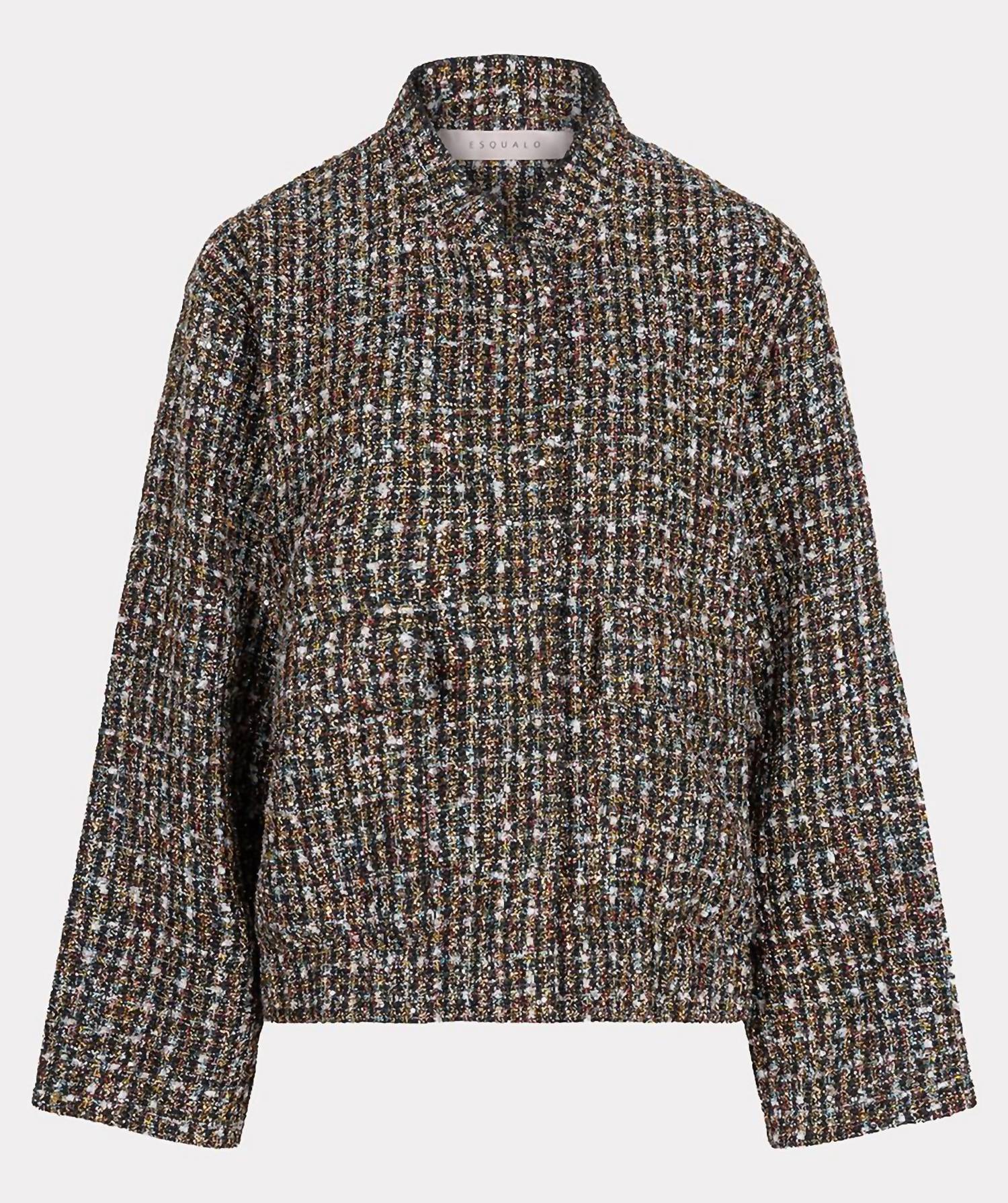 Esqualo - Tove Tweed Bomber Jacket