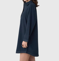 Never A Wallflower - Split Neck Dress