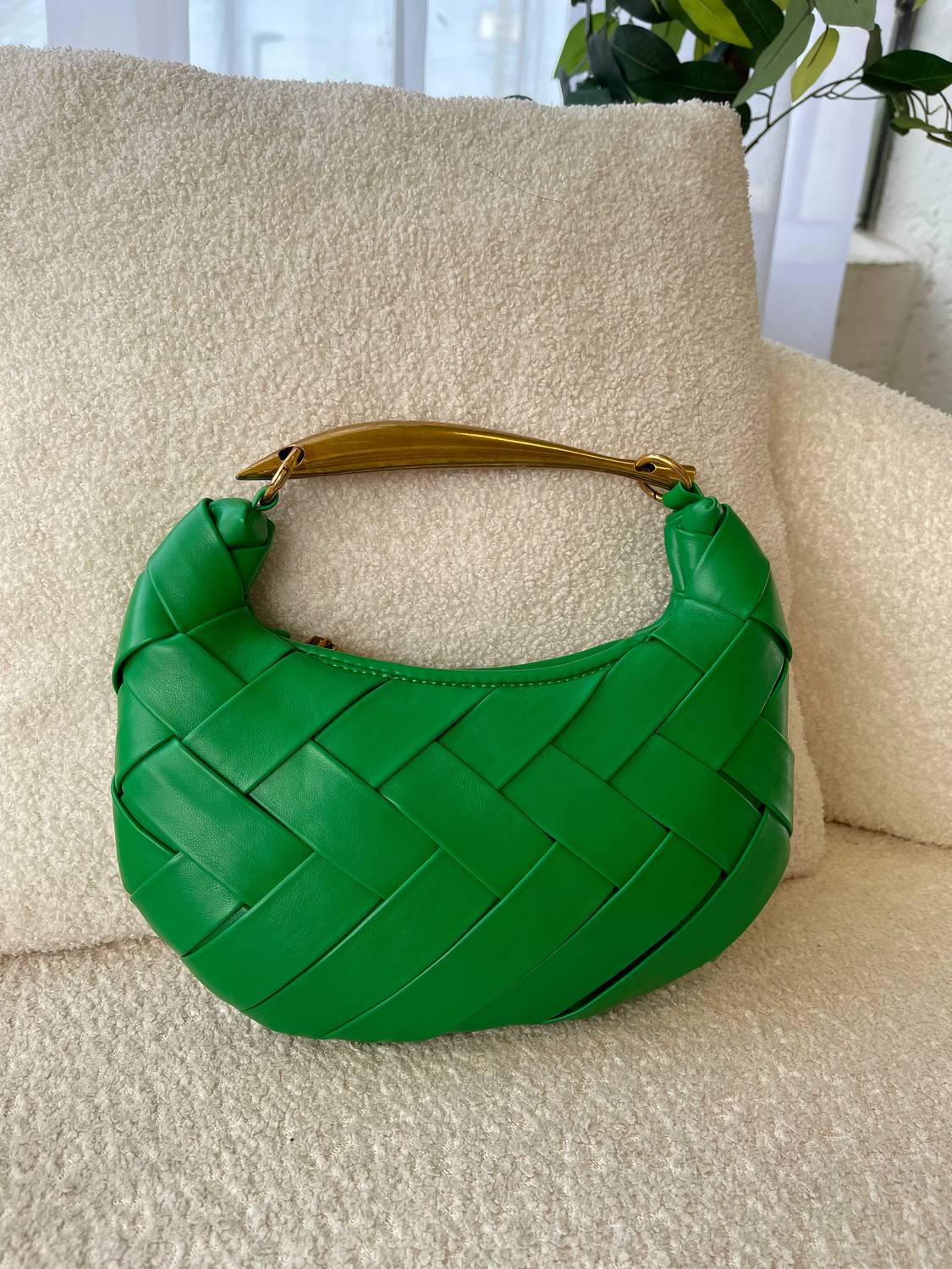 Urban Expressions - Women's Kelsey Faux Leather Woven Handbag