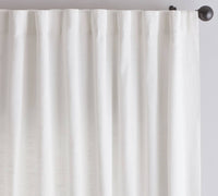 Pottery Barn Emery 3-in-1 Pole-top Blackout Curtain Panel - 50" X 108" in 1 pole top blackout curtain panel 50 x 108 in white - item - alternate view