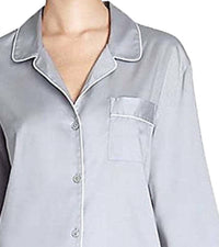 Natori - Sateen Long Sleeve Button Front Pajama Top