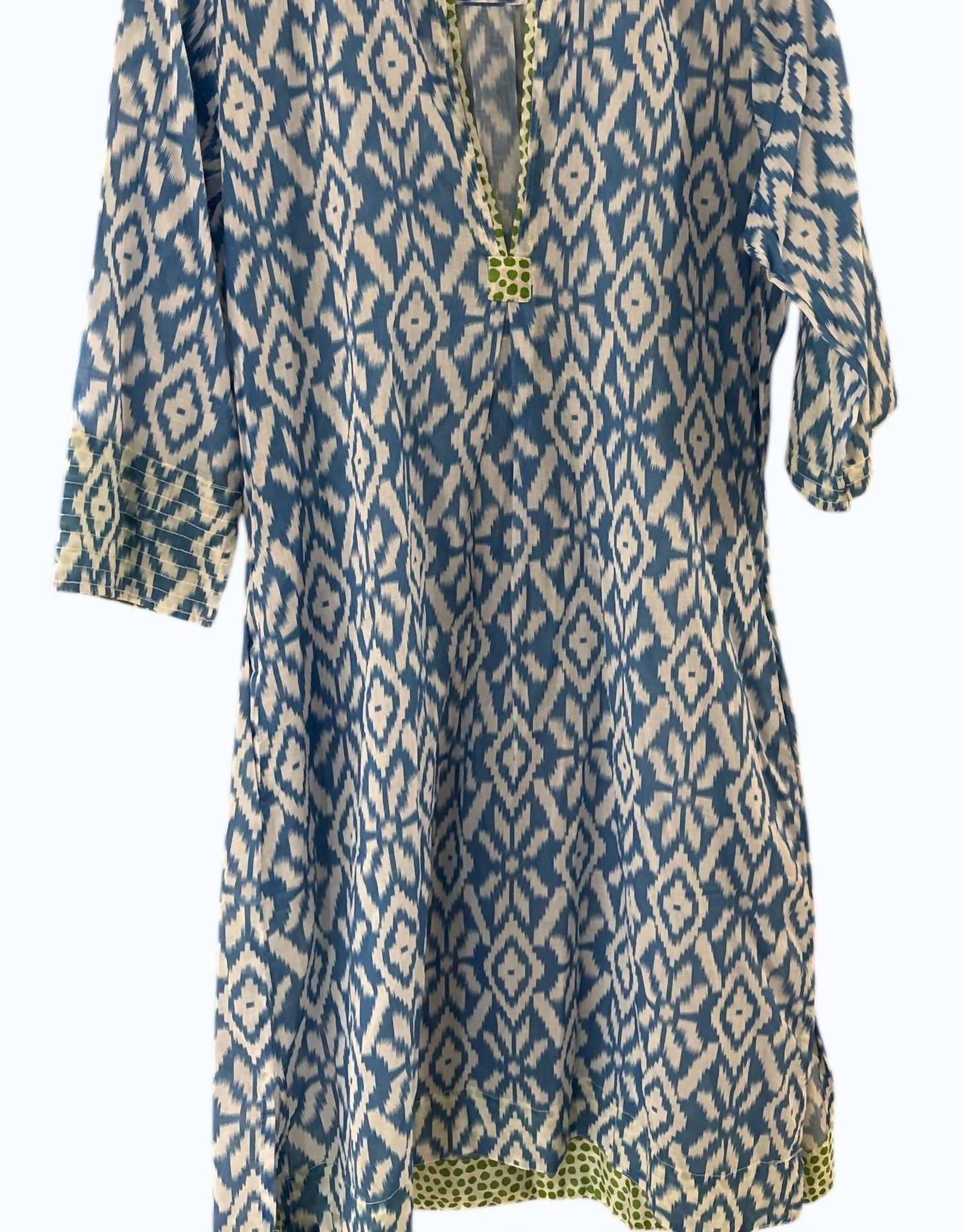 Dolma Women's Patterned Mini Dress in blue - women's dress