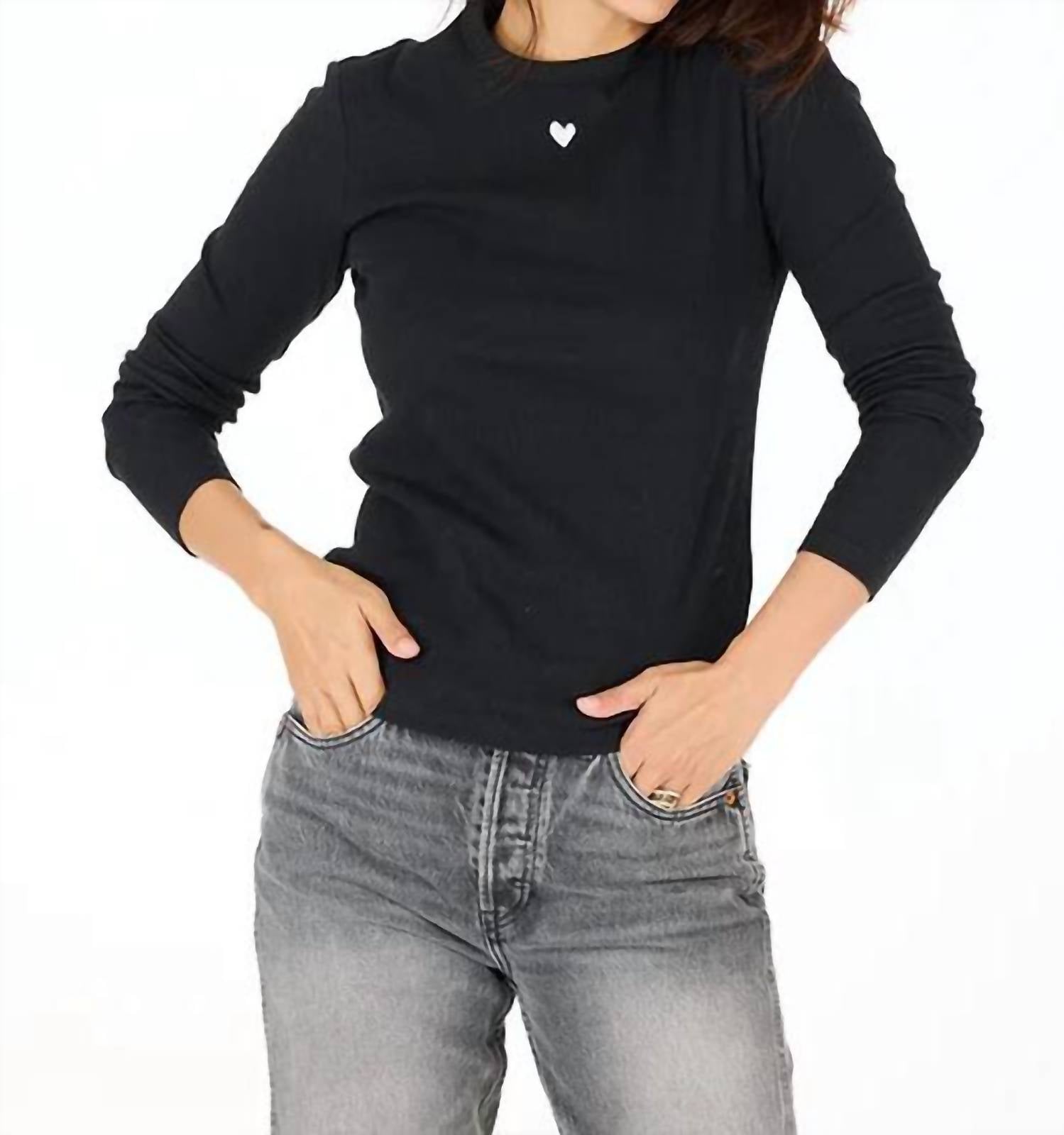 Kerri Rosenthal - Heart Slim Long Sleeve Tee
