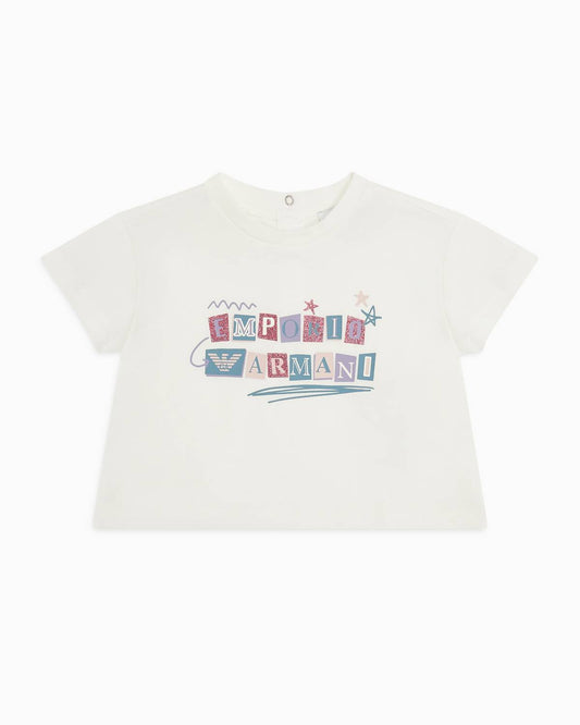 Armani - Baby Girl T Shirt Colorful Logo Graphic