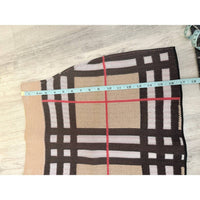 Burberry - Check Knit Mini Skirt