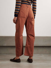Veronica Beard - Sloan Cotton Twill Barrel Leg Pants