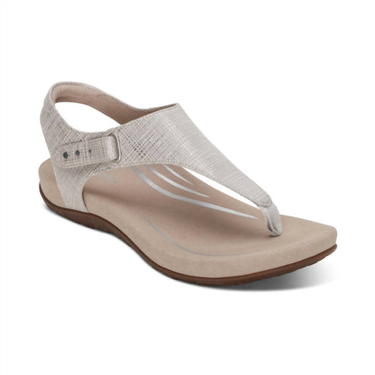 Aetrex - Women's Ellie Adjustable Quarter Strap Thong Sandal