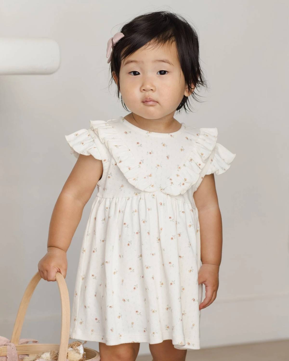 Quincy Mae - Girl's Sleeveless Ruffle V Dress