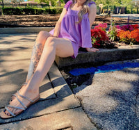 Meet Me In Santorini - High Rise Pull On Sunset Shorts