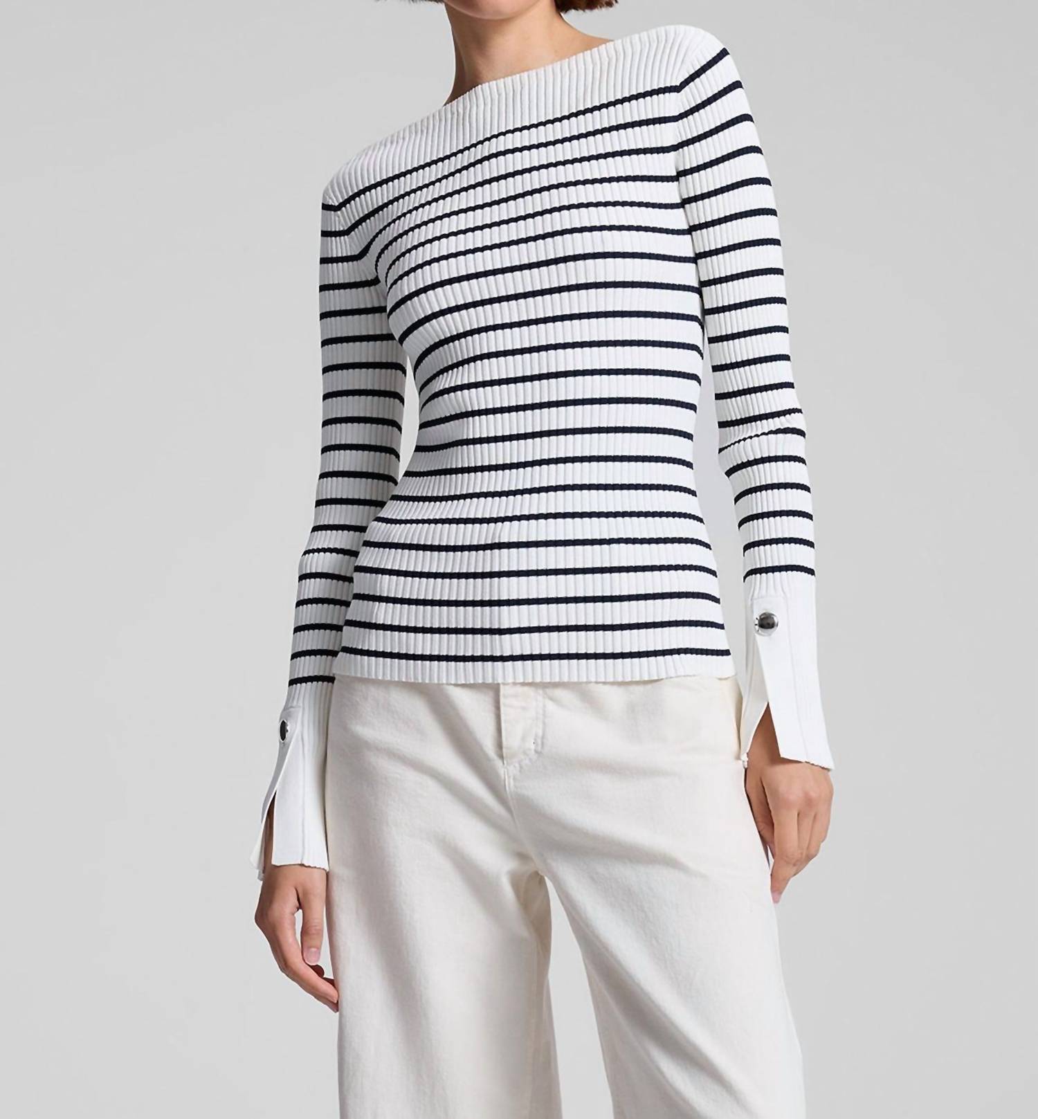 A.L.C. - Anya Striped Knit Top