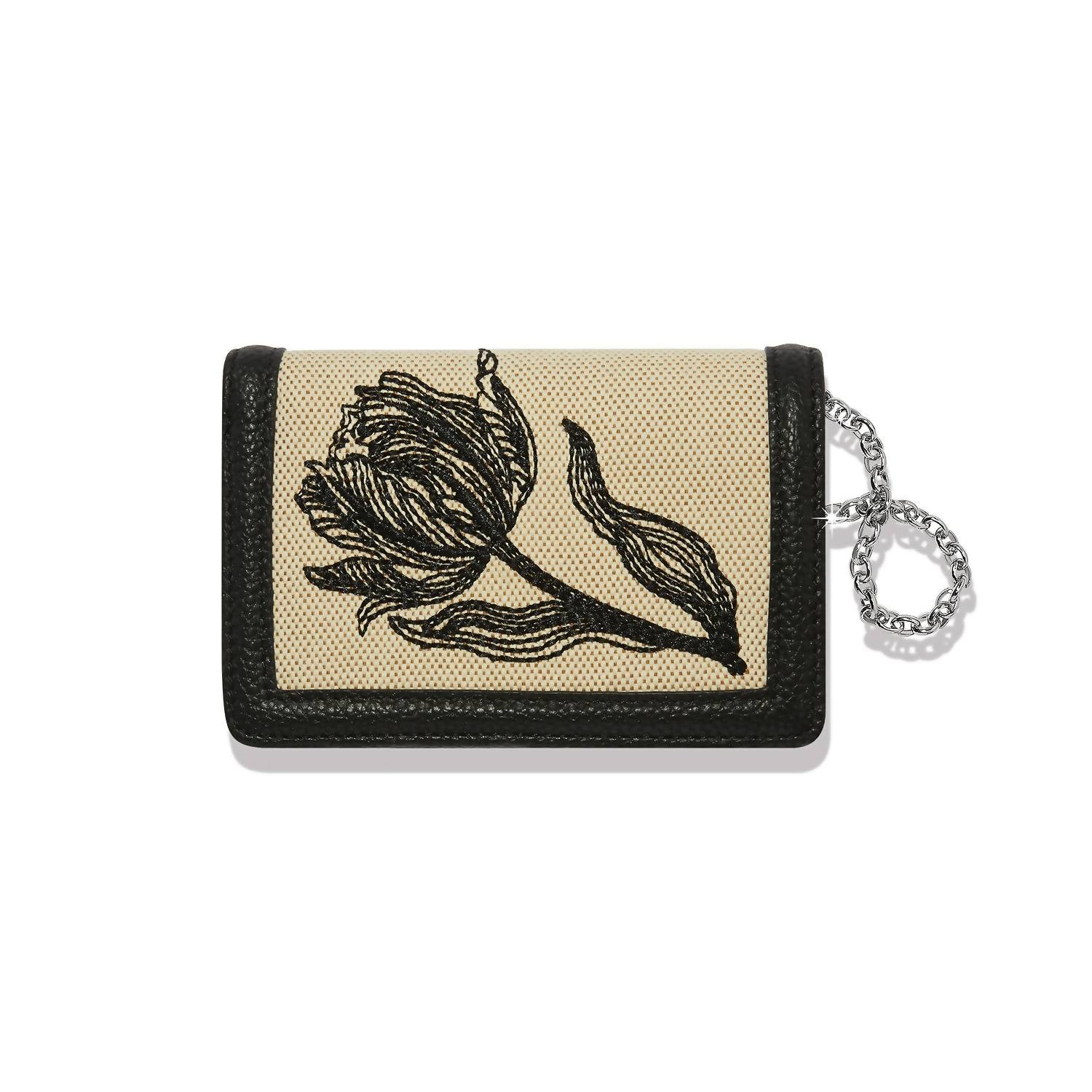 Brighton - La Tulipe Noir Medium Wallet