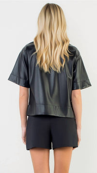 Thml - Faux Leather Top