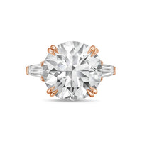 Diana M Jewels - Women's Round & Baguette Lab-grown Diamond Jewelry Ring (6.00 Ct) - Elegant