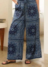 Skies Are Blue - Bandana Print Pants