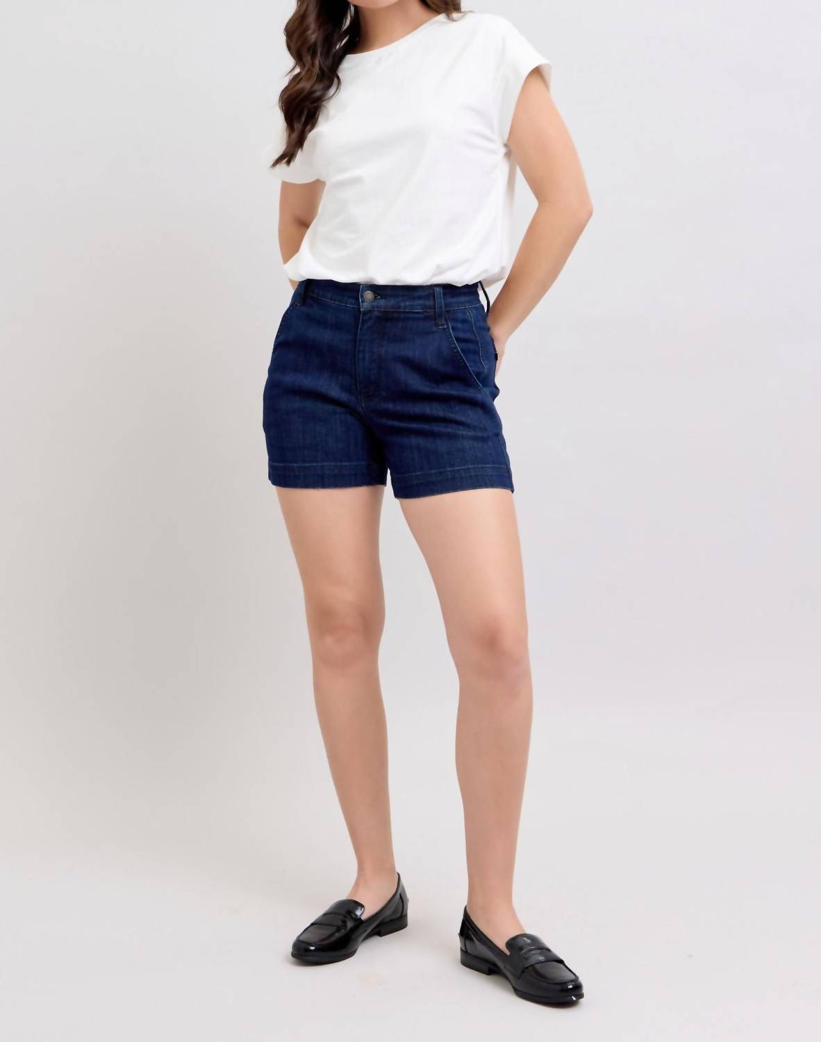 Judy Blue - High Waist Trouser Denim Short