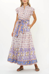 Oliphant - Women's Nappa Ruffle Maxi Dress