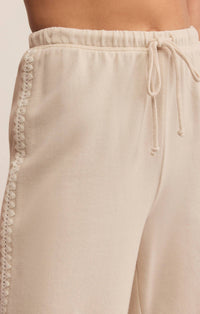Z Supply Allie Take All Sweatpant in beige - women's pants - view 4