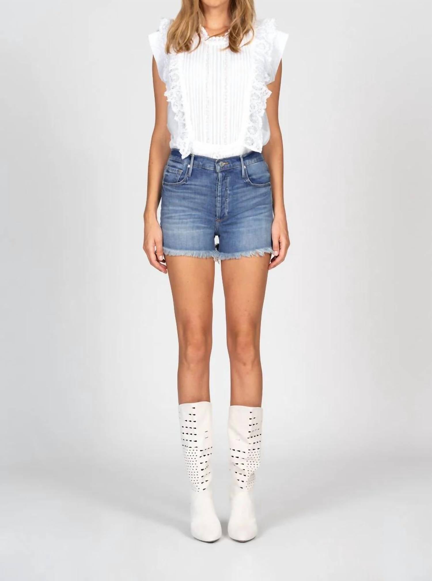 BLACK ORCHID Karen High Rise Short in jump around - women's shorts - detail view
