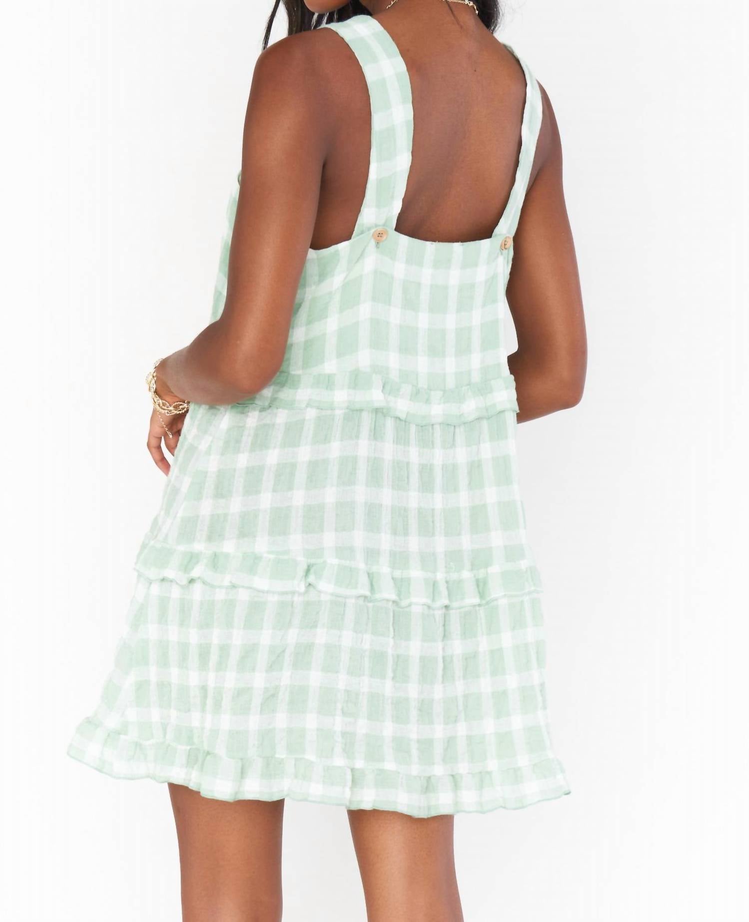 show me your mumu napa mini dress Show Me Your Mumu Napa Mini Dress Green Plaid