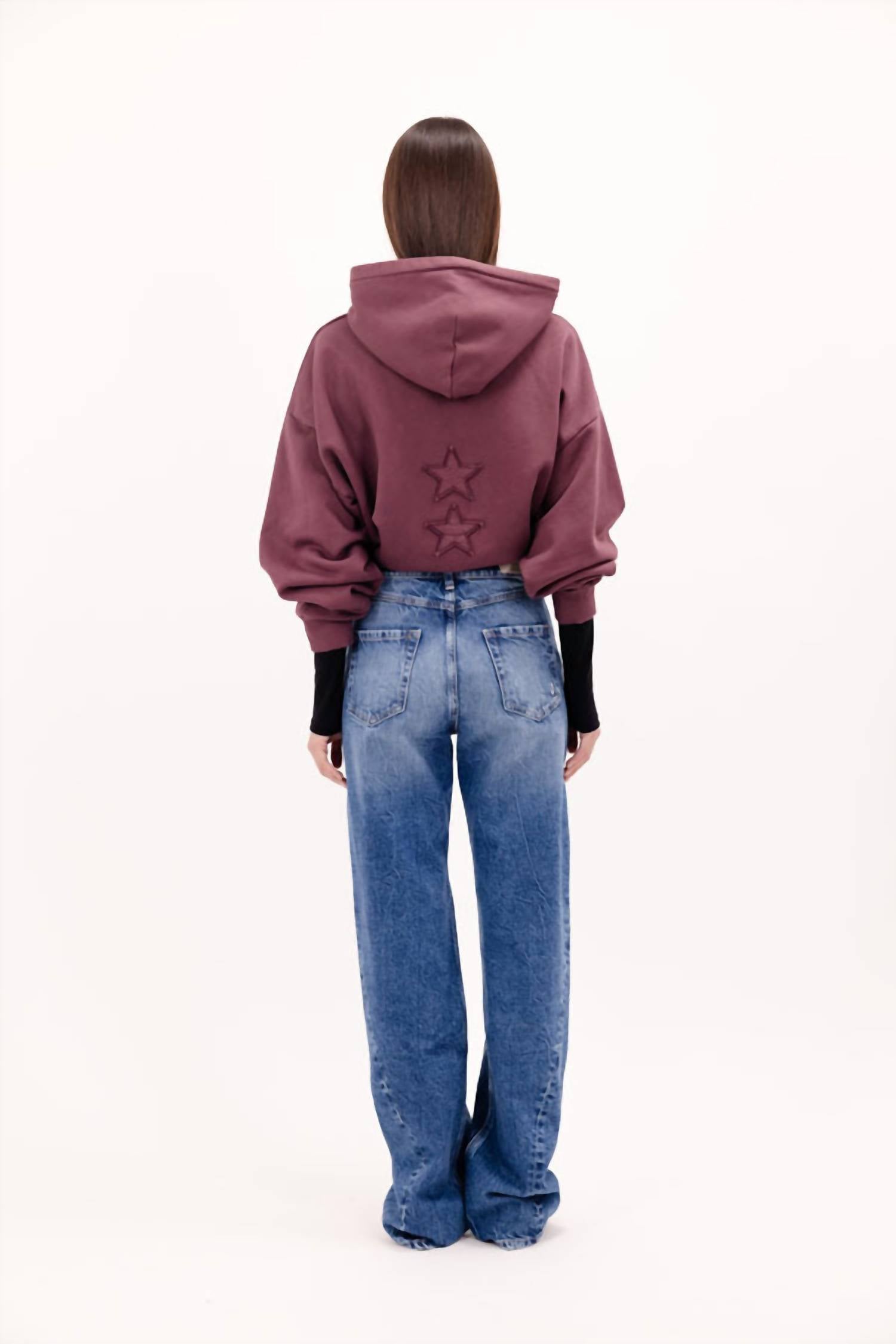 Icon Denim LA Annie Straight Leg Jeans in eclipse 1 - women's jeans - detail view