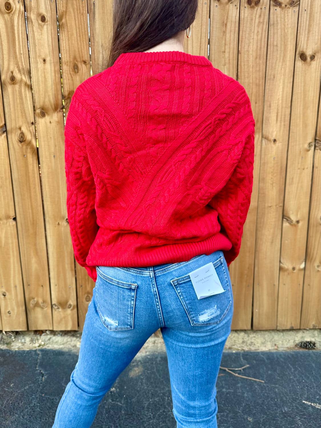 &Merci - Aiden Cable Knit Pullover Sweater