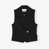 Ganni - Bonded Crepe Vest