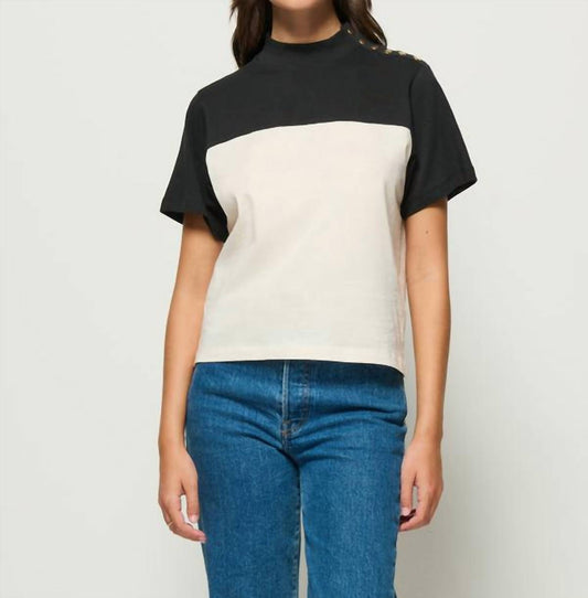 Nation Ltd - Yvette Mock Neck Tee