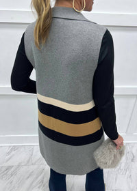 Thml - Sleeveless Colorblocked Cardigan