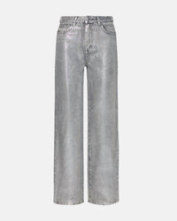 STEVE MADDEN Zo Straight Leg Jean in silver 1 - women's jeans - view 5