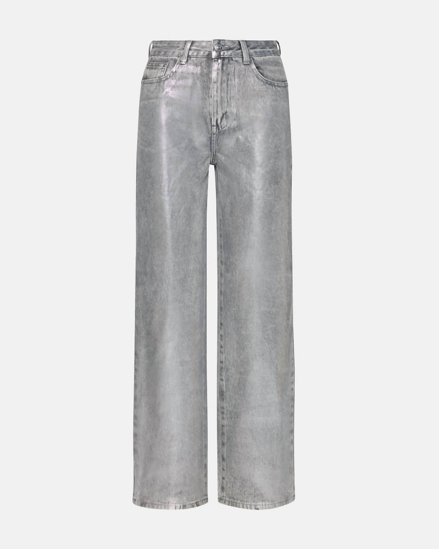 STEVE MADDEN Zo Straight Leg Jean in silver 1 - women's jeans - view 5
