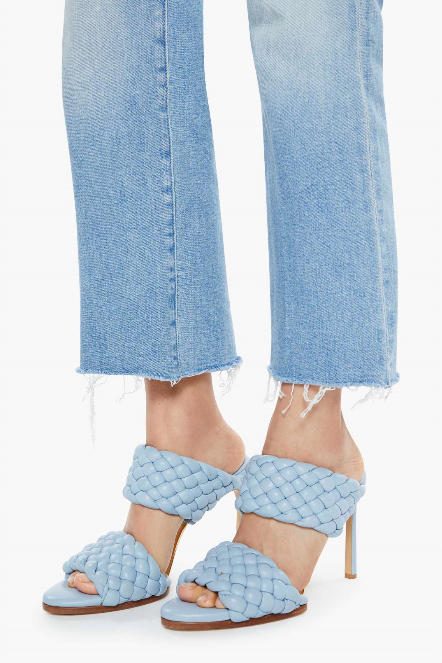 Mother - Kick It Ankle Fray Straight Leg Jeans