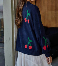 By Together - Cherry Print Sweater